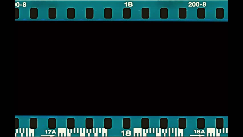 Blank old film strip frame background. Retro films border with numbers. Film scan. Digital number and bezel on film photographs scanned. 35mm film frames strip scanned with signs of usage on bezel.  Royalty-Free Stock Footage #1102036879