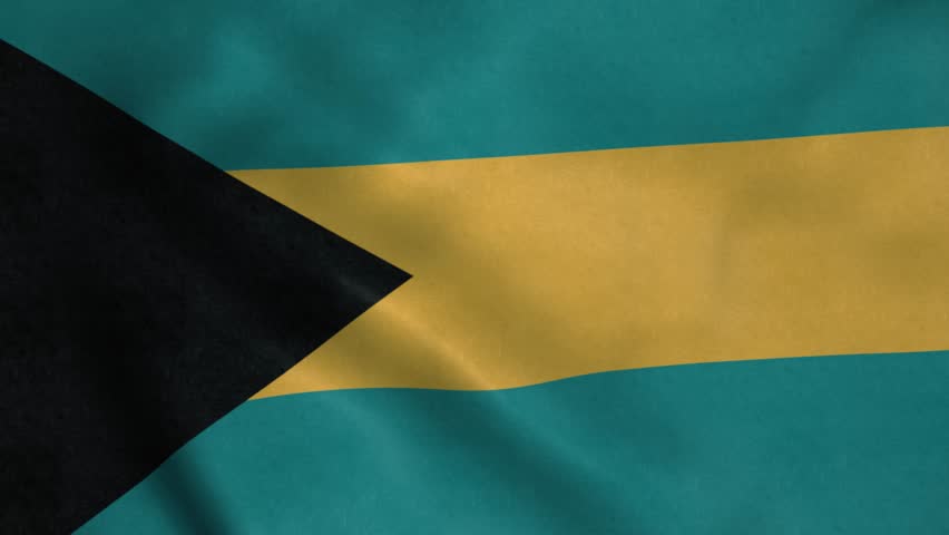 Bahamas national flag waving in the wind. Seamless looping animation of Bahamas waving flag | Shutterstock HD Video #1102039125