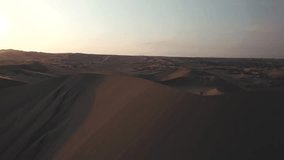 4K Aerial Drone content of desert in Huacachina, Ica, Peru, South America