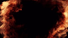 Fire burning swirling transition reveal overlay Isolated on black background - Powered by Shutterstock - Get 15% off with code: PIKWIZARD15