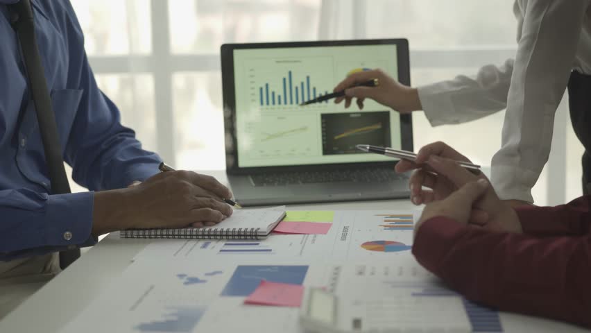 Brainstorming sessions on new document projects Colleagues working together plan success strategies. Enjoy working as a team in a modern small office. teamwork concept