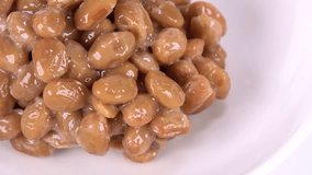 Japanese Natto, close up video clip