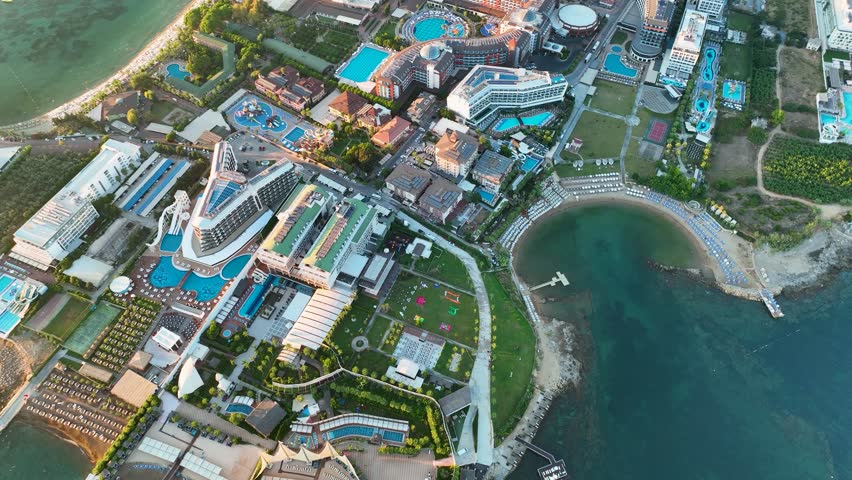 Hotels filmed on a drone Turkey Alanya Avsallar 4 K