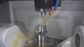 The 5-axis CNC milling machine cutting the automotive parts with ball end mill tool. The hi-technology injection mold part manufacturing process by 5-axis machining center. - Powered by Shutterstock - Get 15% off with code: PIKWIZARD15