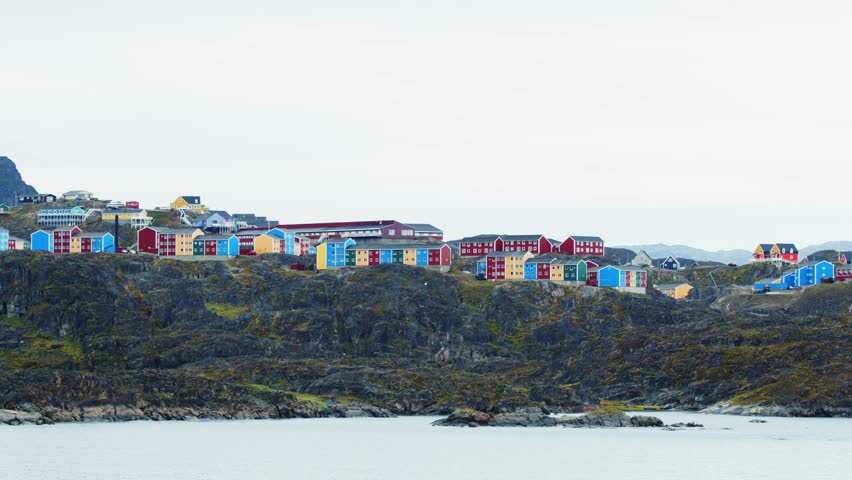 Greenland Village, Sisimiut, Town, Arctic, Colorful, Houses, Coast, Settlement, Architecture, Inuit, Greenlanders, Landscape, Polar, Poles, Travel, Climate Change, Global Warming.