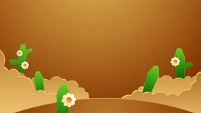 Desert style animated background with copy space area.  - Powered by Shutterstock - Get 15% off with code: PIKWIZARD15