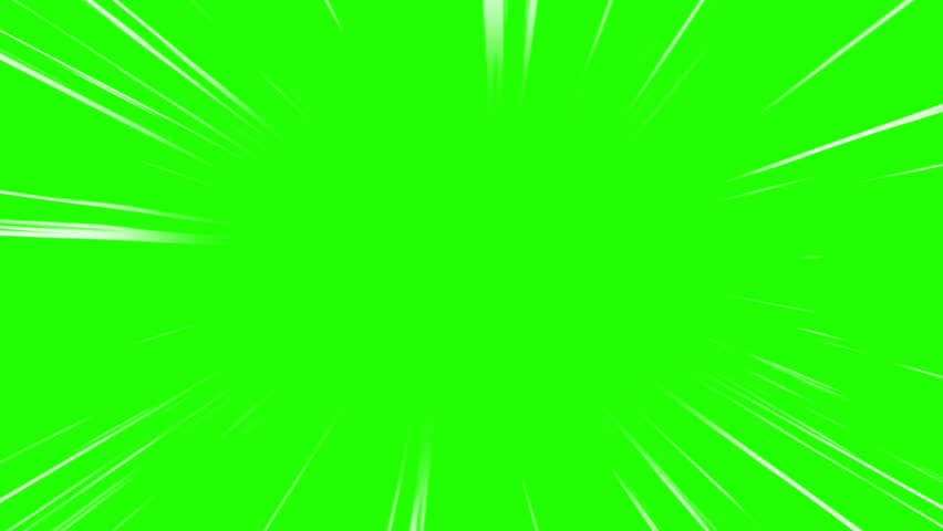speed line effect on green screen, japanese anime effect Royalty-Free Stock Footage #1102133991