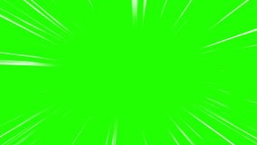 speed line effect on green screen, japanese anime effect