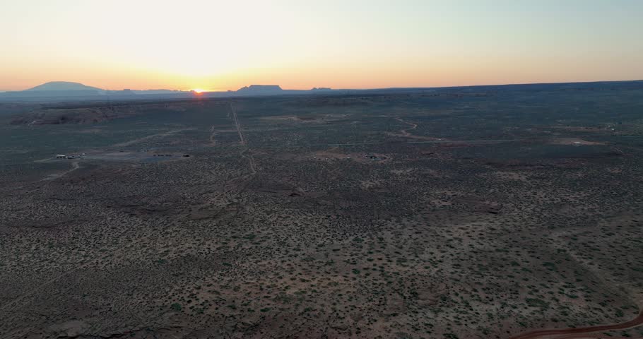 Sunrise in the Arizona desert.