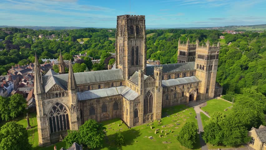 Durham Cathedral is a cathedral in the historic city center of Durham, England, UK. The Durham Castle and Cathedral is a UNESCO World Heritage Site since 1986. 
