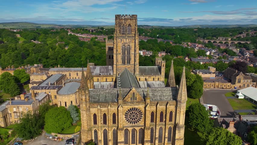 Durham Cathedral is a cathedral in the historic city center of Durham, England, UK. The Durham Castle and Cathedral is a UNESCO World Heritage Site since 1986. 