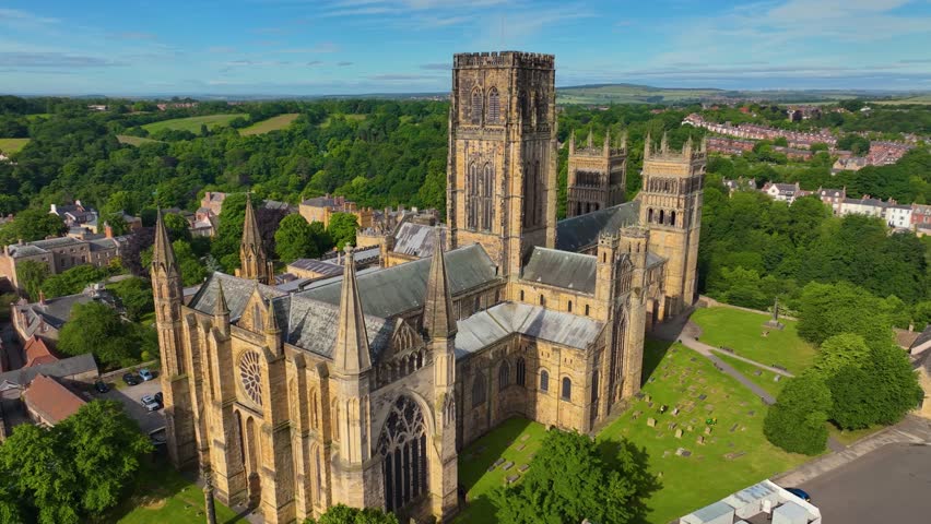 Durham Cathedral is a cathedral in the historic city center of Durham, England, UK. The Durham Castle and Cathedral is a UNESCO World Heritage Site since 1986. 