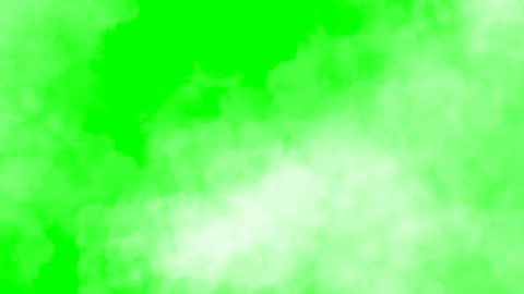 Animated Clouds Moving Fast on Green Screen Stock Video