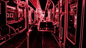 Abstract futuristic interior of a modern subway train on the move - Powered by Shutterstock - Get 15% off with code: PIKWIZARD15