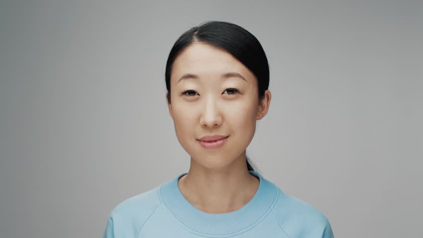 Portraits of People Women Looking at Camera in Studio Footage. Individuality and Multi Nationality of Many Multiethnic Female in Good Mood Happy Smiling Close-up. Multiracial International Generations | Shutterstock HD Video #1102180083