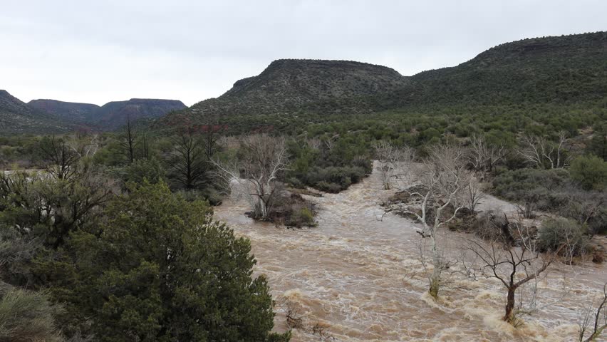 Dry Beaver Creek in Northern Arizona, Sedona and Village Oak Creek, USA, America.