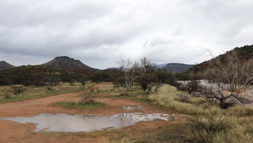 Dry Beaver Creek in Northern Arizona, Sedona and Village Oak Creek, USA, America.