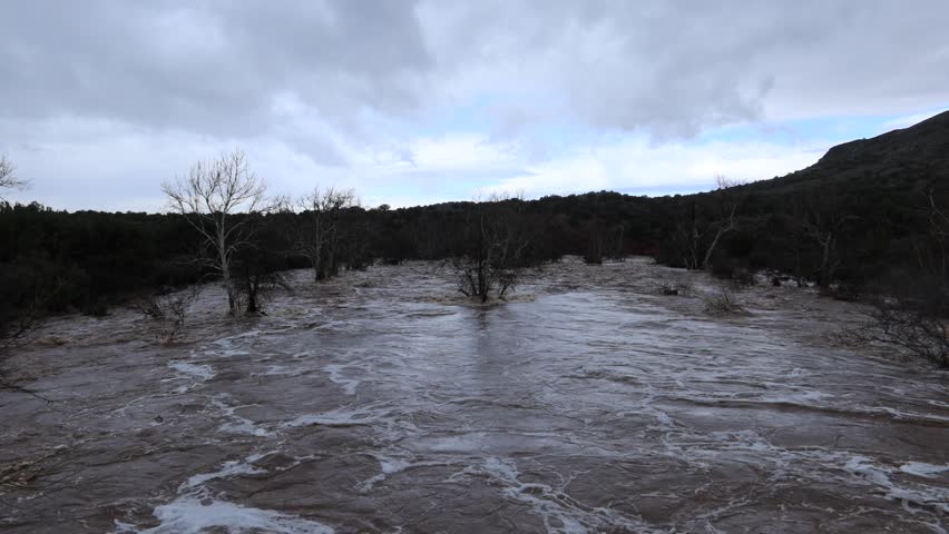 Dry Beaver Creek in Northern Arizona, Sedona and Village Oak Creek, USA, America.