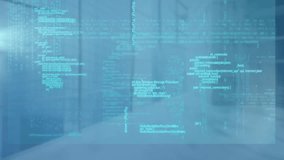 Animation of digital clock over multiple interface against abstract background. Digital composite, multiple exposure, coding, surveillance, communication, time, global and technology concept. - Powered by Shutterstock - Get 15% off with code: PIKWIZARD15