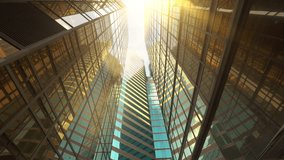 Business and Finance Concept. View Looking up at Modern Office Building Architecture in the Financial District. Office Building Windows, Corporate Offices of Successful Companies - Powered by Shutterstock - Get 15% off with code: PIKWIZARD15