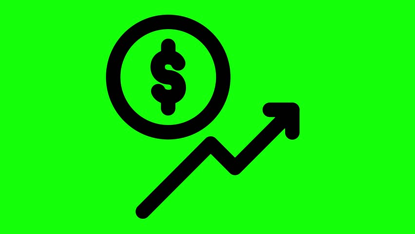 Finance Animated Icon, Surplus Icon Looping Animation with Green Screen Background, perfectly complements your presentations, interactive website design, and interactive User Interface
