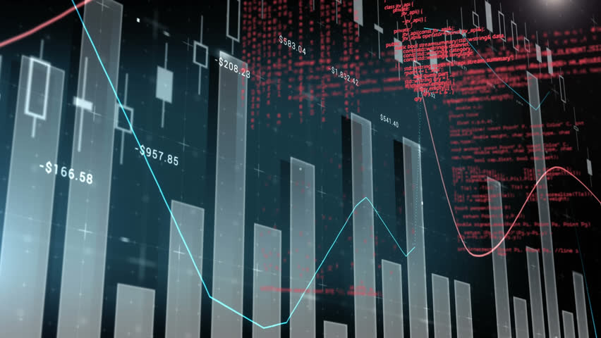 Animation of digital clocks over multiple graphs against computer language on black background. Digitally generated, hologram, time, report, business, coding and technology concept. - Powered by Shutterstock - Get 15% off with code: PIKWIZARD15