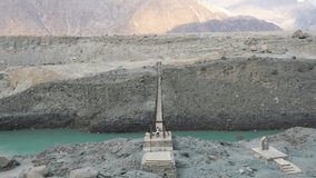 suspesion Bridge in Chilas Gilgigit baltistan dron video 