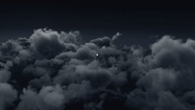 Animation of network of profile icons against dark clouds in the sky. Global networking and business technology concept - Powered by Shutterstock - Get 15% off with code: PIKWIZARD15