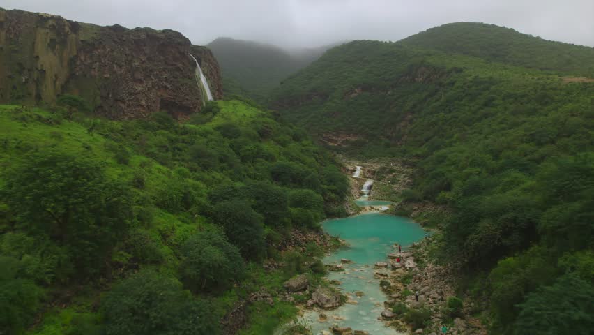 Salalah is the capital city of southern Oman's Dhofar province. It's known for its banana plantations, Arabian Sea beaches and waters teeming with sea life. The Khareef, an annual monsoon,  Royalty-Free Stock Footage #1102247607