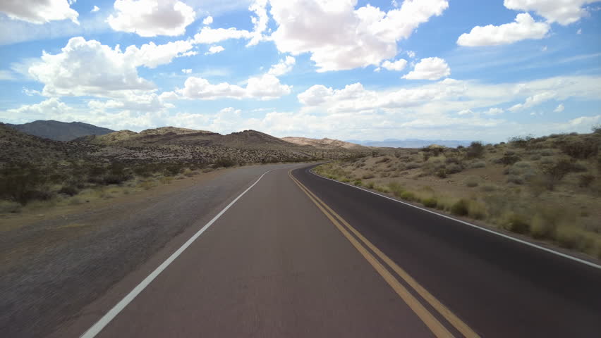 Driving Plate Nevada Desert Canyon Highway Multicam Set 02 Rear View USA