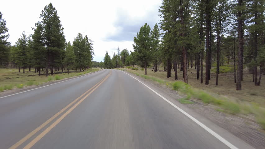Driving Plate Bryce Canyon Scenic Drive Southbound Multicam Set 03 Front View Bryce Canyon Lodge Utah Southwest USA