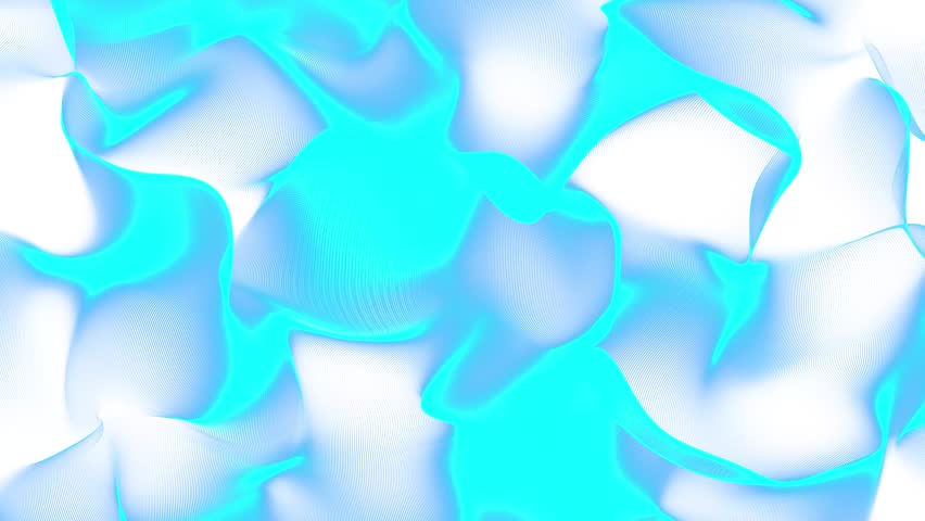 High tech field with glow particles form lines and surface waves. Digital wave background. Hi-tech information flow, blockchain, bigdata visualization. Backdrop for advertise. 60 fps 3D render.