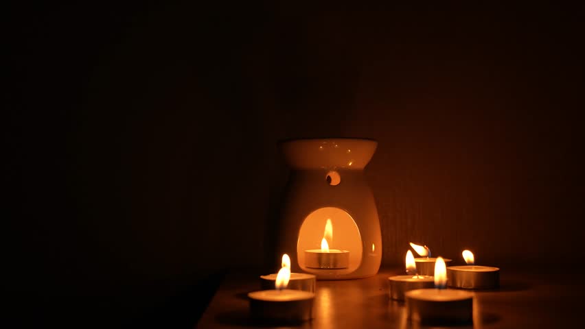 Aroma lamp with burning candle essential oil. Aromatherapy, essential oil - Powered by Shutterstock - Get 15% off with code: PIKWIZARD15