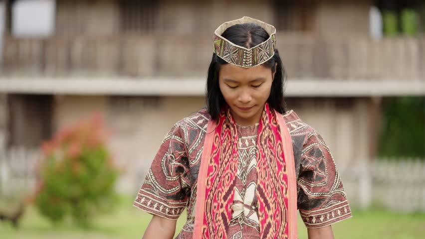Young beautiful asian woman wearing traditional dress costume for celebration