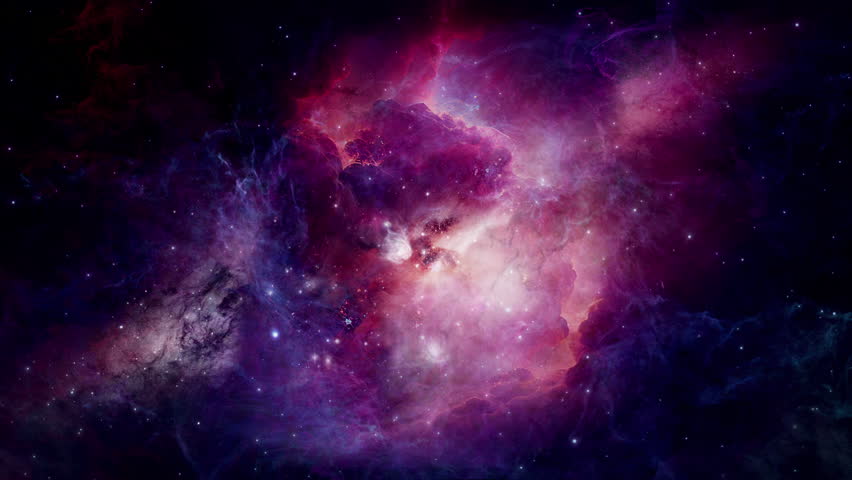 Nebula Clouds Colourful Travel and Star Loop. 3D rendering. This Clip is a cloud colourful with star glow and camera fly to deep galaxy in a seamless loop. | Shutterstock HD Video #1102267005