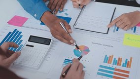 Brainstorming Collaboration and successful partnership analysis by Young business Asian people working in an office workspace - Powered by Shutterstock - Get 15% off with code: PIKWIZARD15