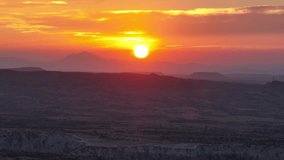 Aerial shot sunset. Aerial shot of sunset on the beach and mountains - Powered by Shutterstock - Get 15% off with code: PIKWIZARD15