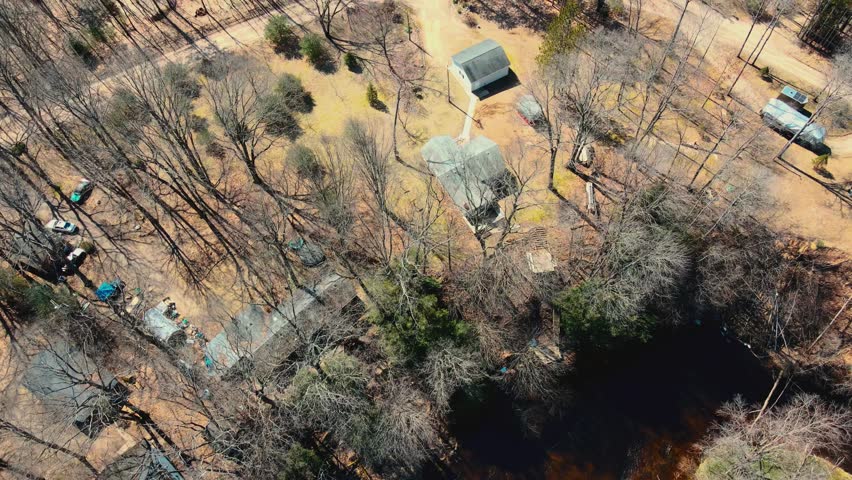 The bare banks of the White River in spring.