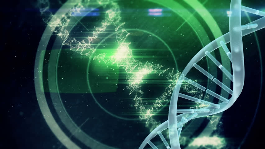 Animation of neon ticking clock, spinning dna structure and data processing against blue background. Medical research and business technology concept - Powered by Shutterstock - Get 15% off with code: PIKWIZARD15