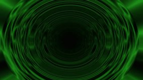 moving forward through green color magical horror dark tunnel endless animation video