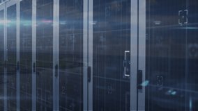 Animation of binary coding data processing against computer server room. Global networking and business data storage technology concept - Powered by Shutterstock - Get 15% off with code: PIKWIZARD15