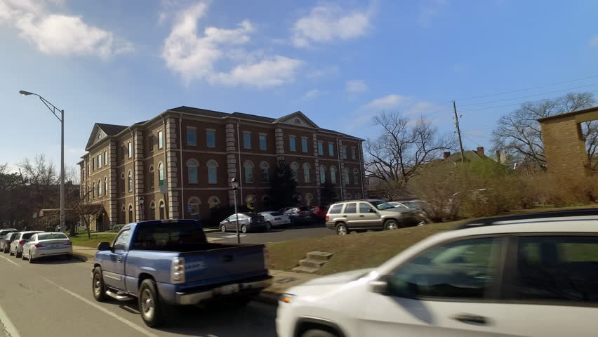 Point Of View Old Office Building In City On Sunny Day - Nashville, Tennessee
