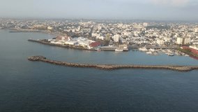 Discovering Veracruz's Port by Semi-Circular Drone, Mexico