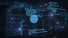 Animation of data processing over network of connections. Global networks, computing and data processing concept digitally generated video. - Powered by Shutterstock - Get 15% off with code: PIKWIZARD15