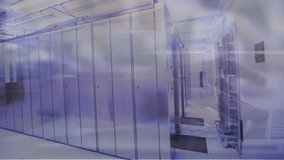 Animation of data processing over computer servers. Global networks, cloud computing and data processing concept digitally generated video. - Powered by Shutterstock - Get 15% off with code: PIKWIZARD15