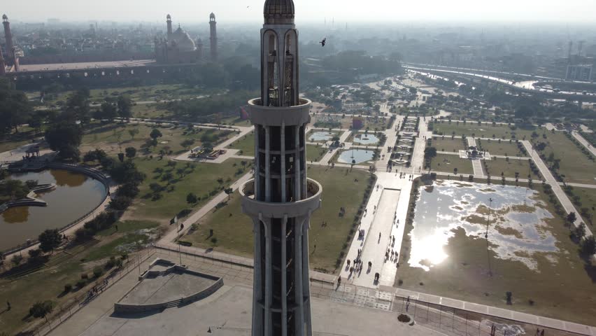 Iqbal Park | Minar e Pakistan |Badshahi Masjid | Shahi Qila |Aerial View Lahore 