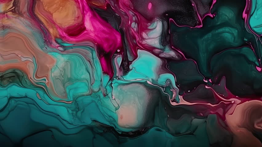 Abstract red and blue Liquid Background video