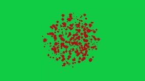 lot of viruses growing animation on green screen background, red color virus particles chroma key video - Powered by Shutterstock - Get 15% off with code: PIKWIZARD15