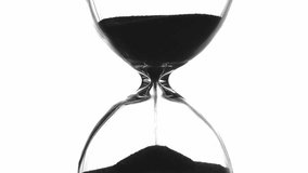Hourglass on white background silhouette, macro, close-up - Powered by Shutterstock - Get 15% off with code: PIKWIZARD15