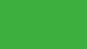 Green screen chroma key animation video real fire element on green screen background